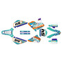 suzuki rm80u graphics kit all years split series teal