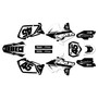 suzuki rm125 graphics kit 2001-2012 division series white