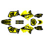 suzuki rm250 graphics kit 2001-2012 division series yellow