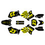suzuki rm125 graphics kit 2001-2012 fh series yellow-shift