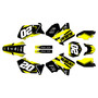 suzuki rm250 graphics kit 2001-2012 spear series yellow