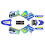suzuki rm125 graphics kit 2001-2012 split series blue