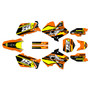 suzuki rm250 graphics kit 2001-2012 warrior series orange