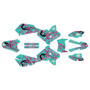 suzuki drz400 graphics kit 2000-2024 stim series teal