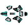 suzuki rm250 graphics kit 1993-1995 spear series teal