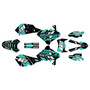 suzuki drz400 graphics kit 2000-2024 veneer series teal