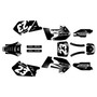 Suzuki rm250 graphics kit 1999-2000 fh series white