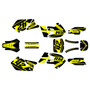 Suzuki rm250 graphics kit 1999-2000 lethal series yellow