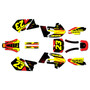 Suzuki rm125 graphics kit 1999-2000 evader series red-yellow