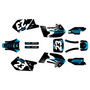 Suzuki rm125 graphics kit 1999-2000 fh series cyan