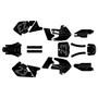 Suzuki rm125 graphics kit 1999-2000 fh series smoke
