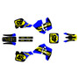 suzuki rm125 graphics kit 1989-1992 division series blue-shift