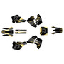 suzuki rm125 graphics kit 1989-1992 evader series gold