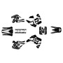 suzuki rm250 graphics kit 1989-1992 lethal series white