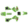 suzuki rm125 graphics kit 1989-1992 predator series green