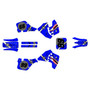 suzuki rm125 graphics kit 1989-1992 predator series blue