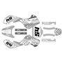 suzuki rm65 graphics kit 2000-2006 split series white
