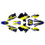 suzuki rm250p graphics kit 2001-2008 evader series blue-shift