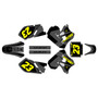 suzuki rm125 graphics kit 1996-1998 instinct series yellow-shift