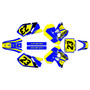 suzuki rm125 graphics kit 1996-1998 instinct series blue-shift