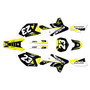 suzuki rmz250 graphics kit 2007-2009 evader series yellow