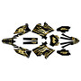 suzuki rm250p graphics kit 2001-2008 raid series gold