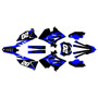 suzuki rm125p graphics kit 2001-2008 spear series blue