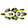 suzuki rm250p graphics kit 2001-2008 spear series yellow