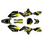 suzuki rmz250 graphics kit 2007-2009 razor series yellow-shift