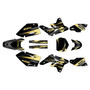 suzuki rmz250 graphics kit 2007-2009 razor series gold