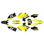 suzuki rm125p graphics kit 2001-2008 viper series yellow