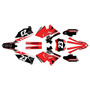 suzuki rm125p graphics kit 2001-2008 viper series red