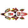 suzuki rm125p graphics kit 2001-2008 warrior series red