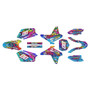 suzuki rmz450 graphics kit 2005-2006 drift series rainbow