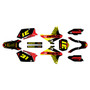 suzuki rmz450 graphics kit 2005-2006 fh series red