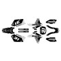 suzuki rmz450 graphics kit 2005-2006 fh series white