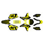 suzuki rmz450 graphics kit 2005-2006 quantum series yellow