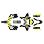 suzuki rmz450 graphics kit 2005-2006 turbo series yellow