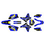 suzuki rmz450 graphics kit 2005-2006 warrior series blue