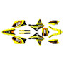 suzuki rmz450 graphics kit 2005-2006 warrior series yellow
