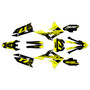 suzuki rmz450 graphics kit 2018-2026 axis series yellow