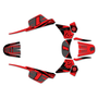 yamaha pw50 graphics kit all years blazing series red-shift