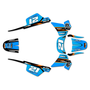 yamaha pw50 graphics kit all years crew series cyan