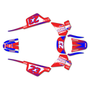 yamaha pw50 graphics kit all years evader series red-blue