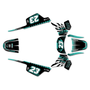 yamaha pw50 graphics kit all years fh series teal