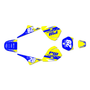 yamaha pw80 graphics kit all years factory series yellow
