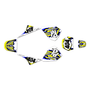 yamaha pw80 graphics kit all years incision series yellow