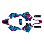 yamaha tt600e graphics kit 1994-1997 twitch series cyan-magenta