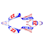 yamaha ttr110 graphics kit all years fh series red-blue