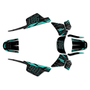 yamaha pw50 graphics kit all years twitch series teal